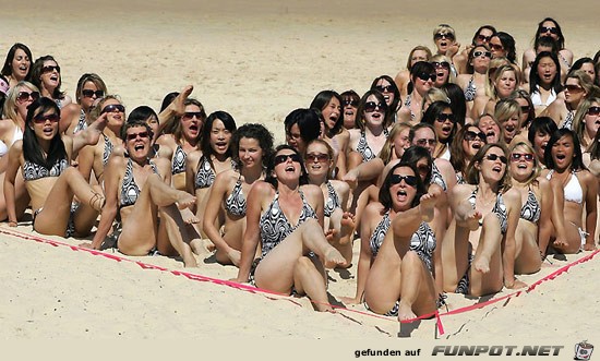 Bikini-World-Record! Das sind ein paar Damen in Bikinis ;-)