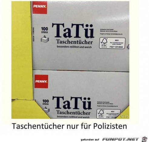 Lustige Taschentcher