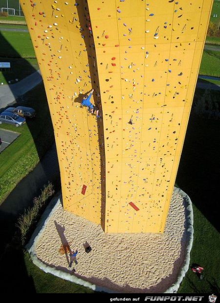 Hchste freistehende Kletterwand der Welt