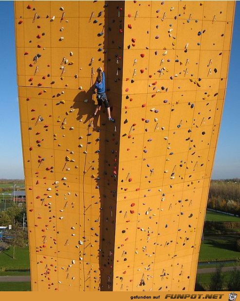 Hchste freistehende Kletterwand der Welt