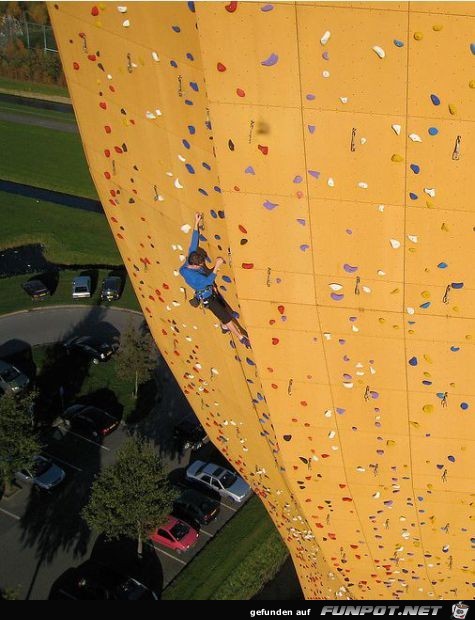 Hchste freistehende Kletterwand der Welt