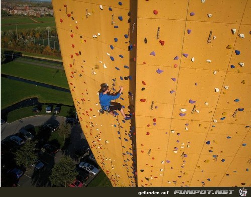 Hchste freistehende Kletterwand der Welt