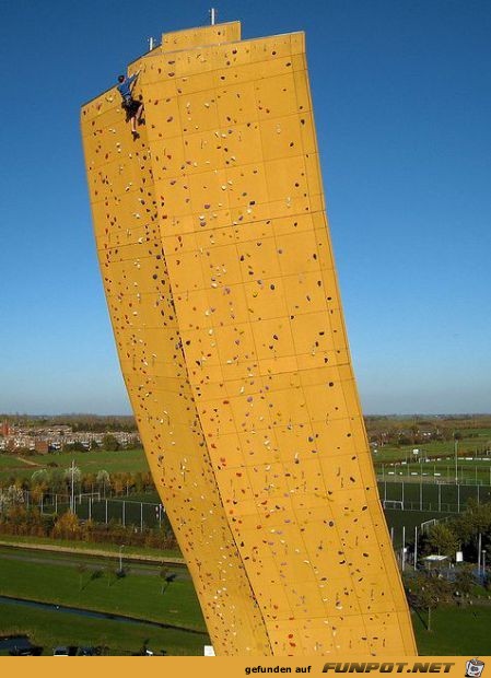 Hchste freistehende Kletterwand der Welt