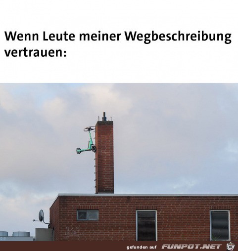 Tolle Wegbeschreibung