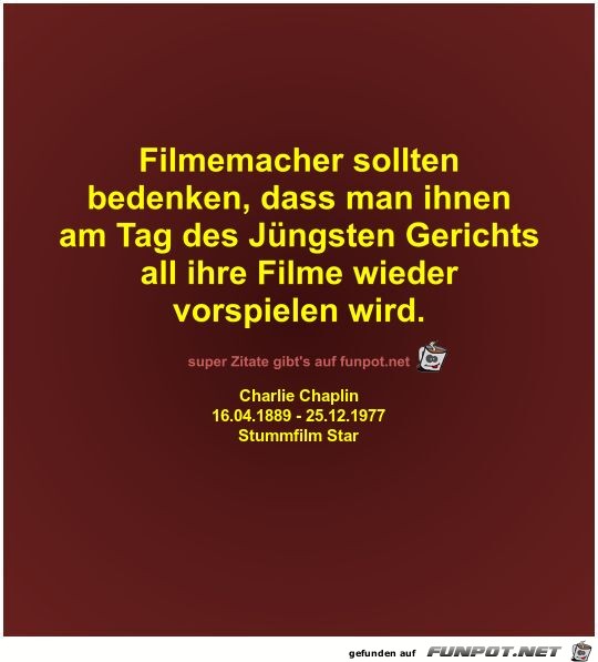 Filmemacher sollten
bedenken