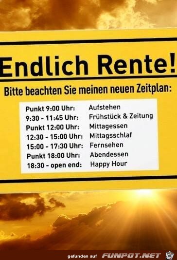 Endlich Rente