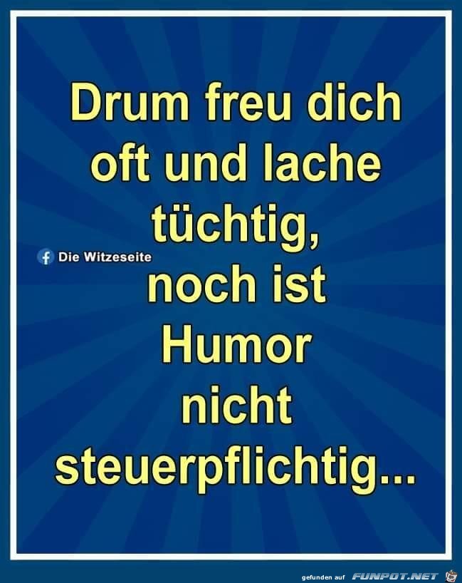 Drum freu dich