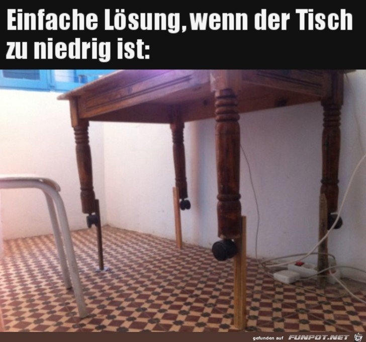 Tisch-Erhhung