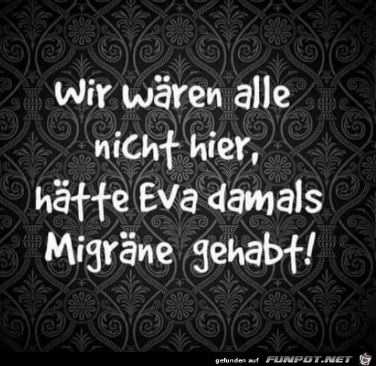 Eva ist schuld