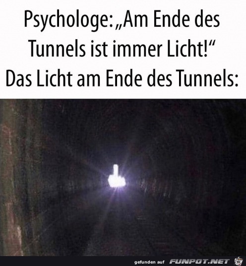 Licht am Ende des Tunnels