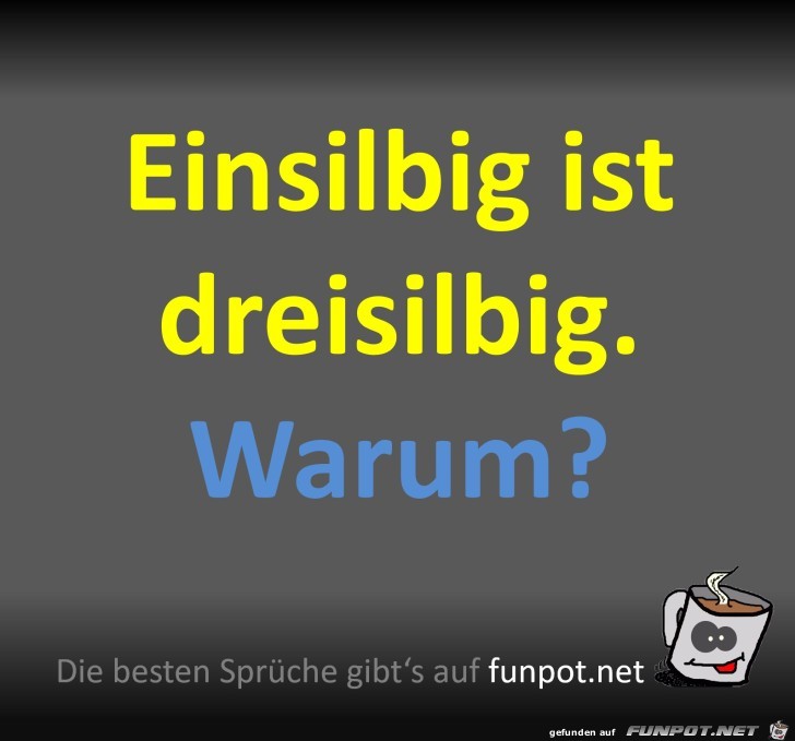 Einsilbig