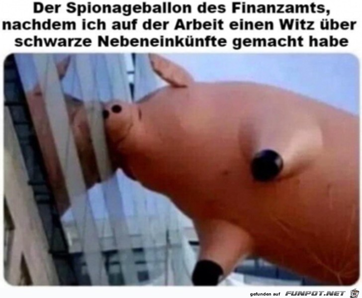 Spionageballon des Finanzamts