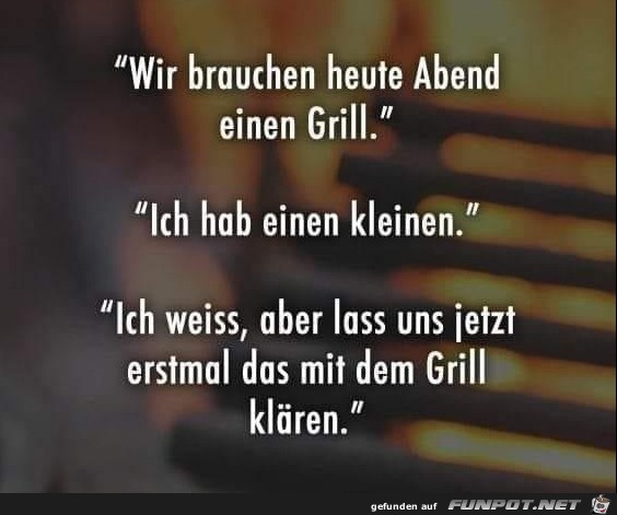 Einen Grill