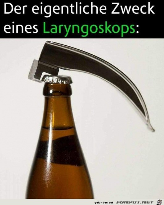 Gut geeignet als Bieröffner