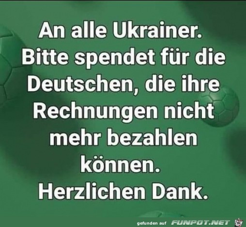 An alle Ukrainer An alle Ukrainer