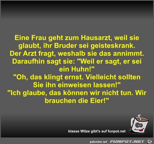 Eine Frau geht zum Hausarzt