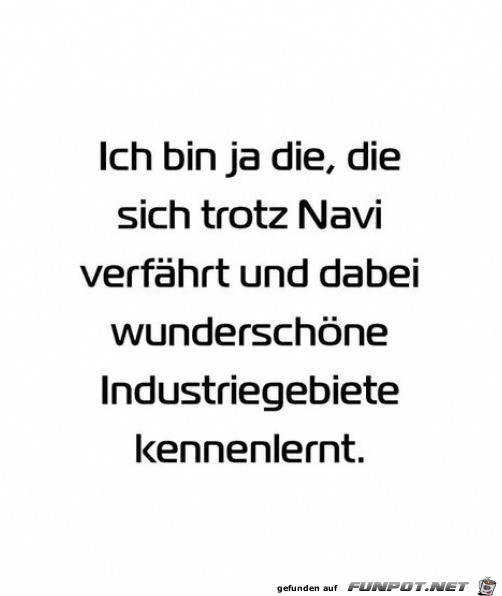 Trotz Navi verfahren