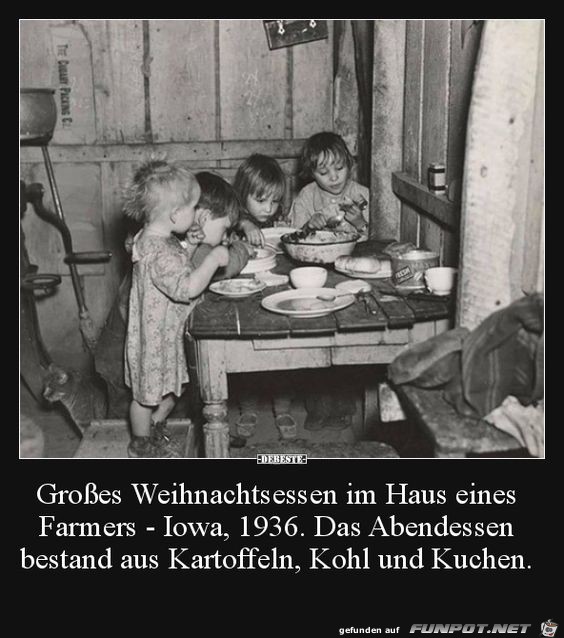 Grosses Weihnachtsessen