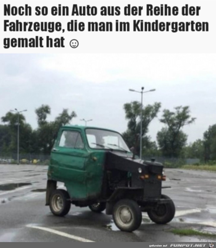 Komisches Fahrzeug