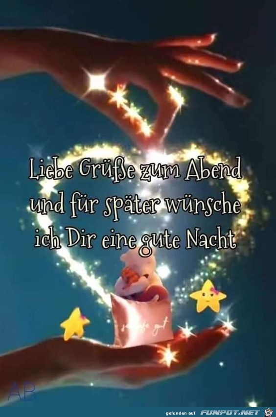 Liebe Grsse zum Abend