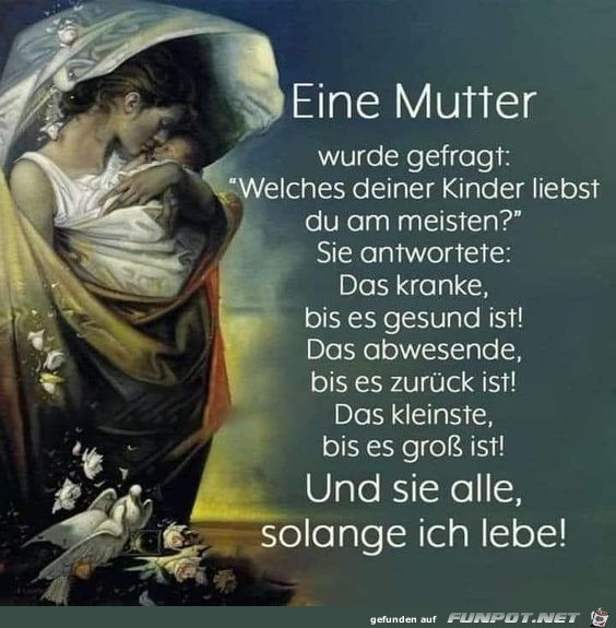 Eine Mutter wurde gefragt