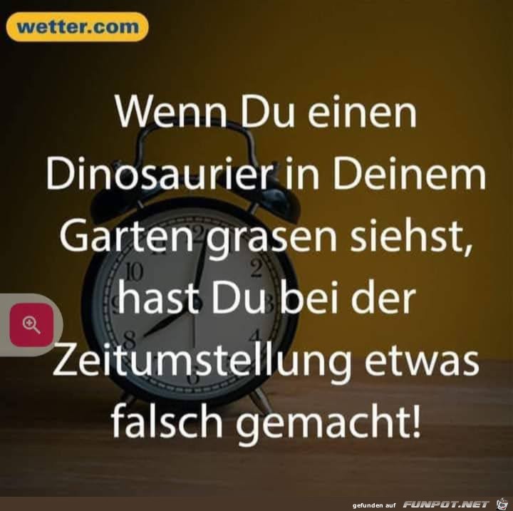 Wenn du einen Dinosaurier