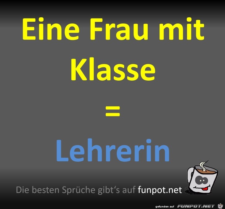 Frau mit Klasse