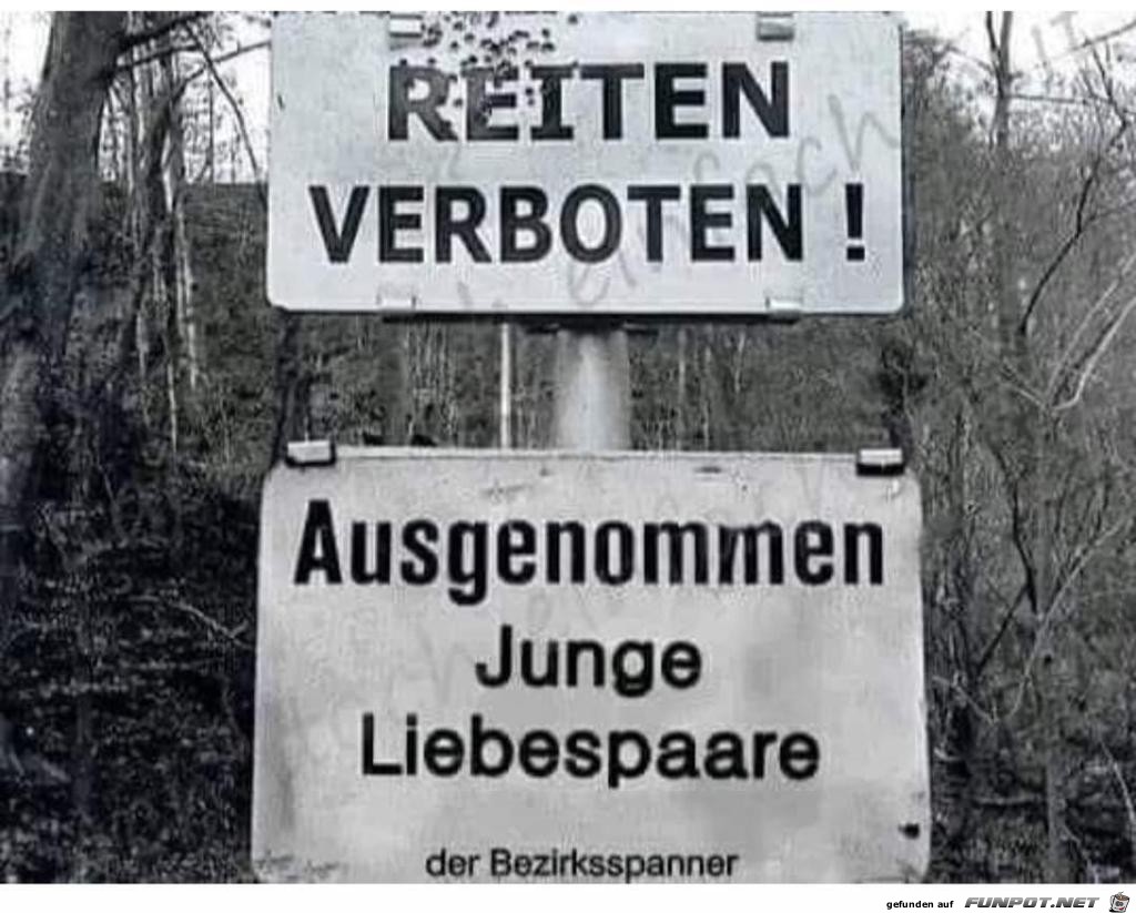 Reiten verboten