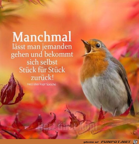 Manchmal lsst man jemanden gehen