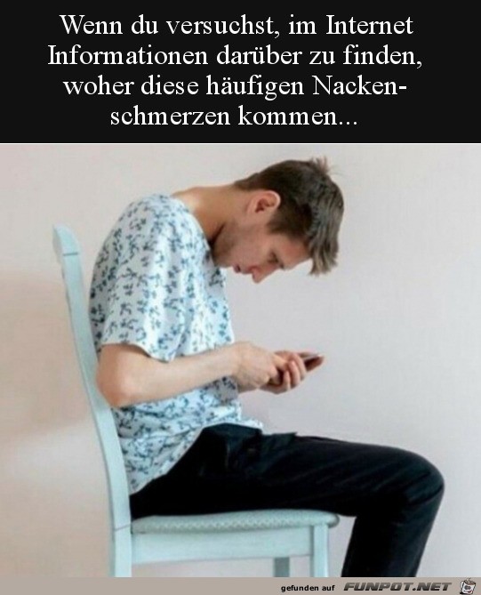 Woher kommen nur die Nackenschmerzen?