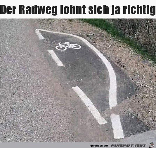 Kurzer Radweg