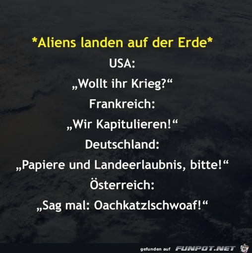 Wenn Aliens landen