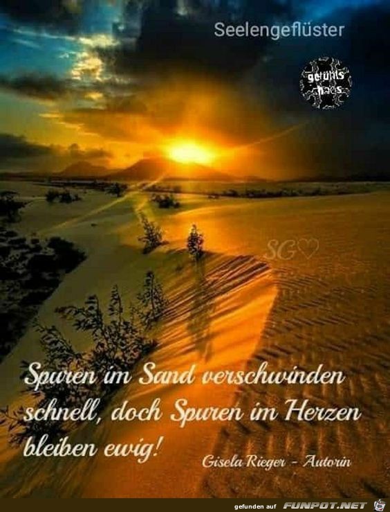 Spuren Im Sand verschwinden