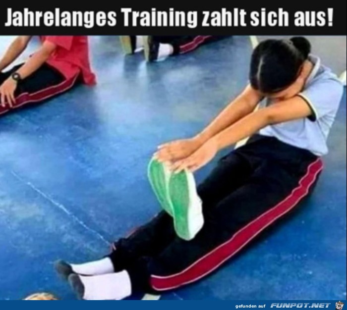 Jahrelanges Training