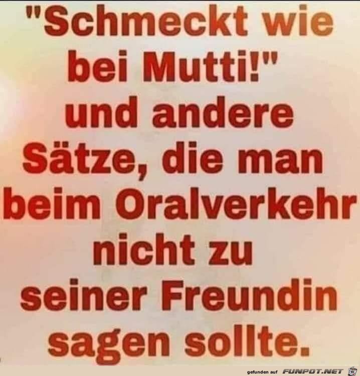 Wie bei Mutti