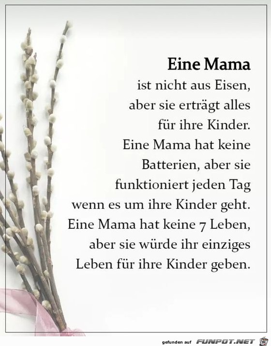 Eine Mama ist nicht aus Eisen