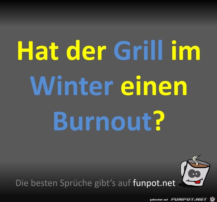 Grill im Winter