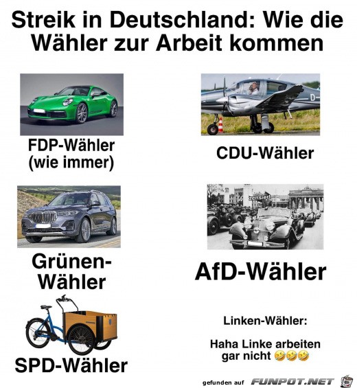 Bei Streik in Deutschland