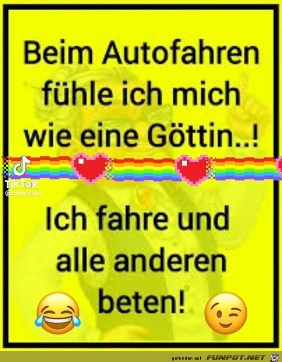 Beim Autofahren