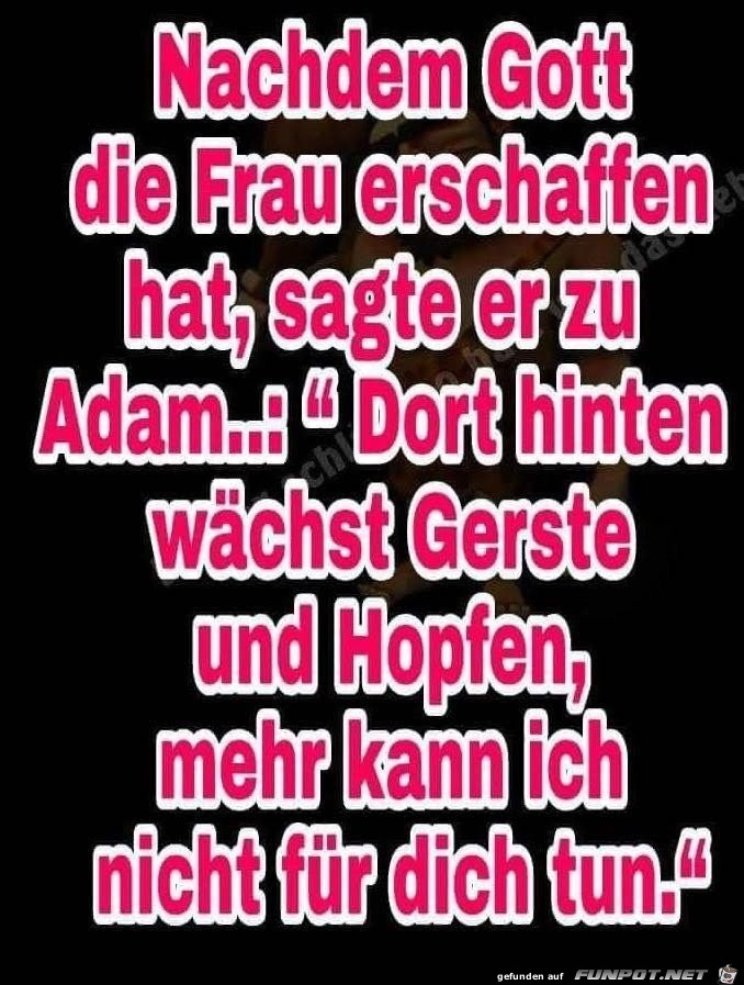 Gott sagte zu Adam