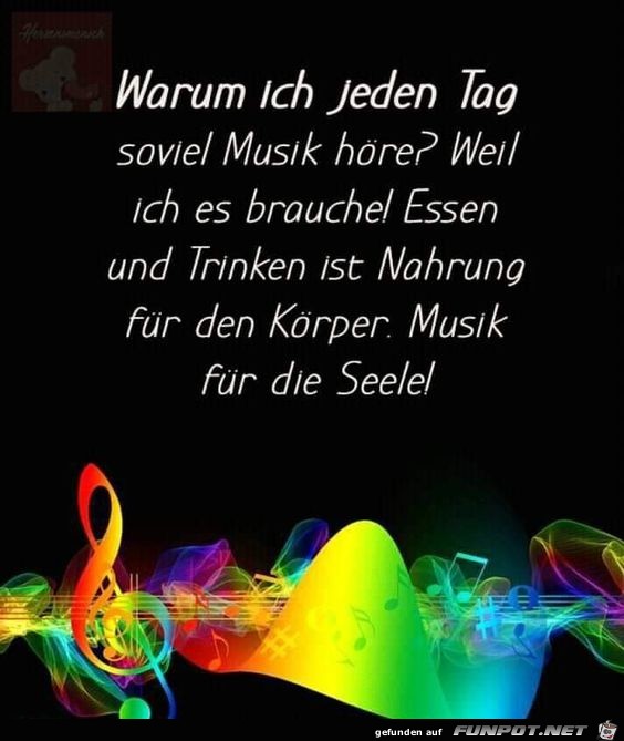 Warum ich jeden Tag soviel Musik höre Warum ich jeden Tag soviel Musik höre