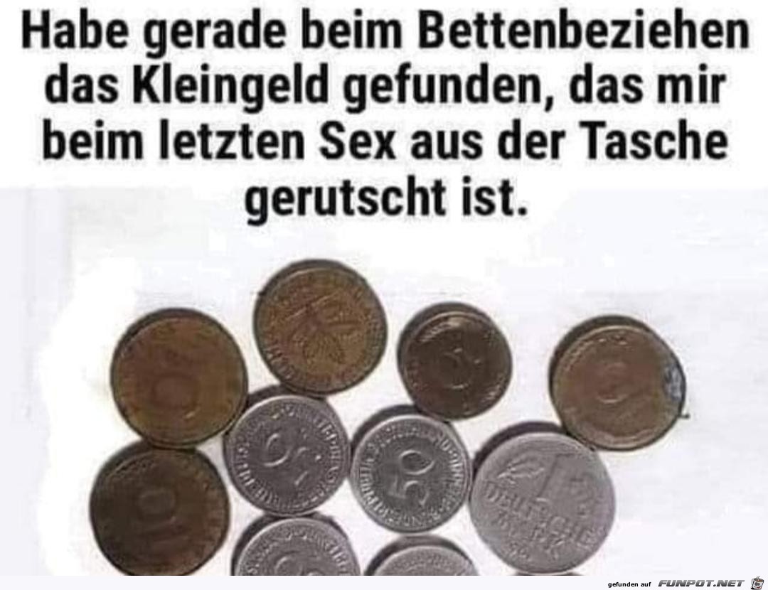 Kleingeld gefunden