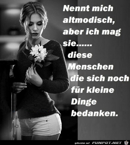 Sich bedanken