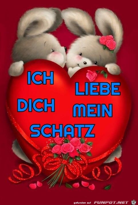 Ich Liebe Dich mein Schatz Sticker