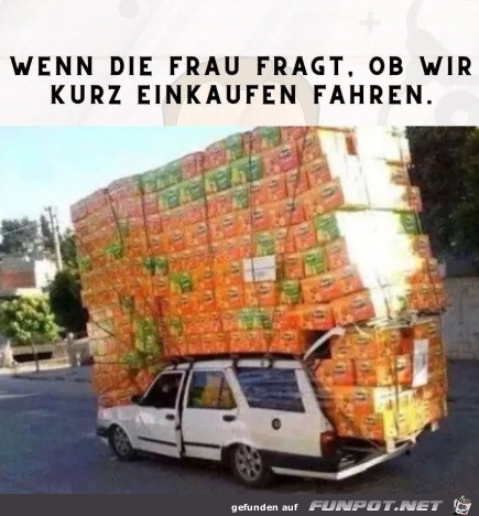 Mal eben einkaufen gehen