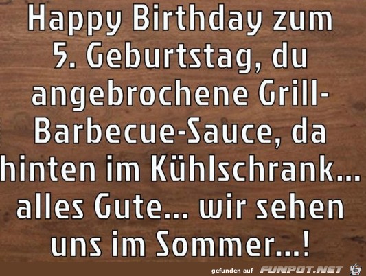 Die angebrochene Barbecue-Sauce