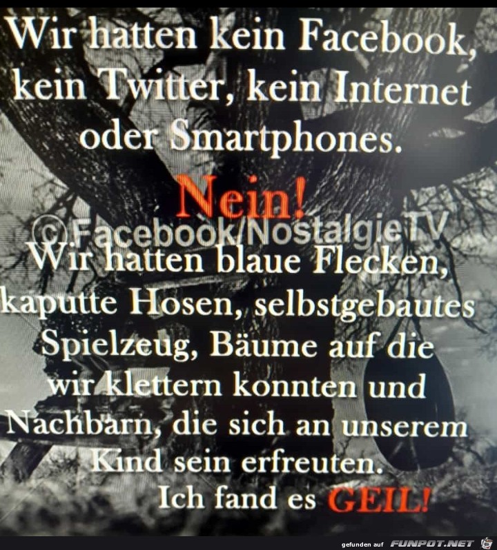 Kein Facebook