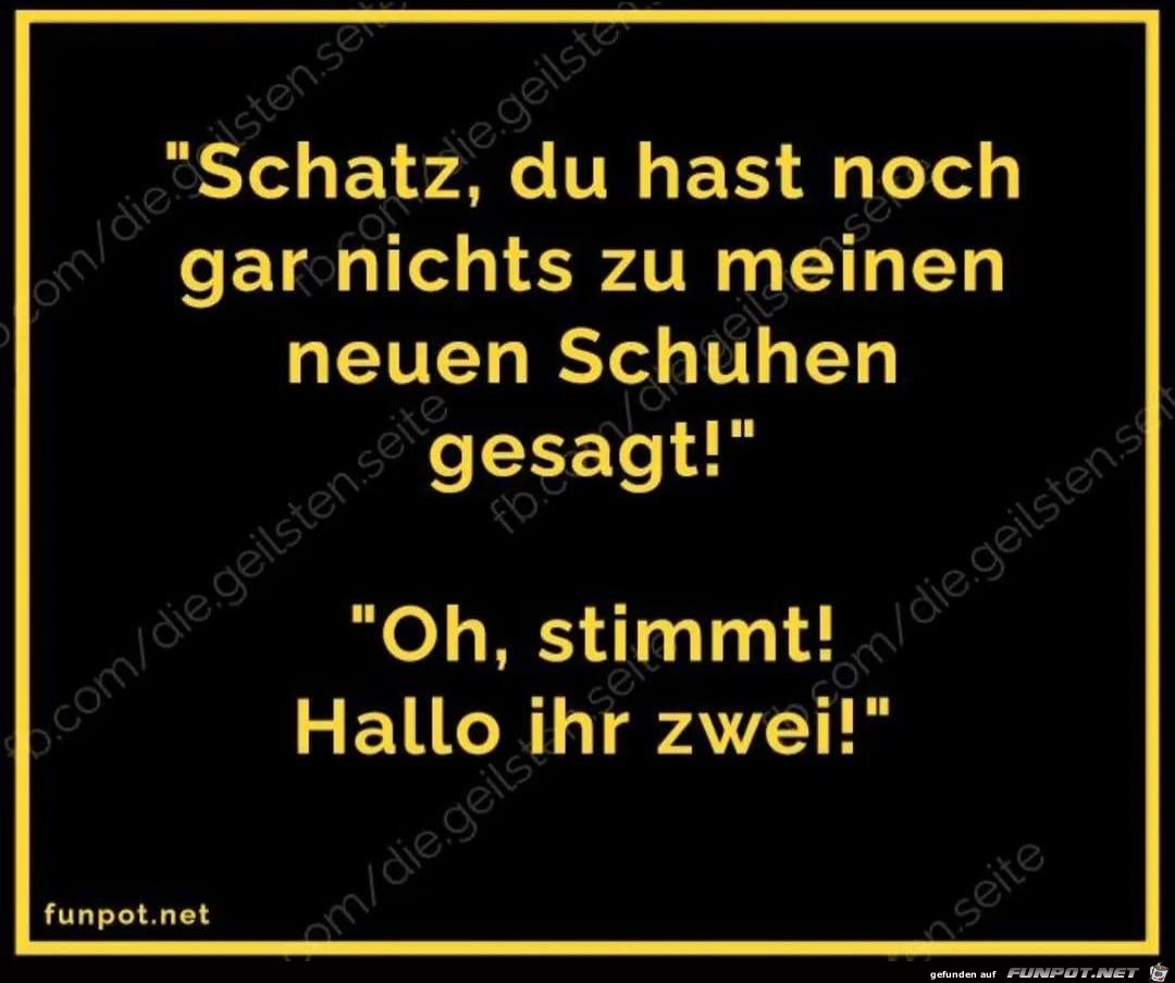 Hallo ihr zwei