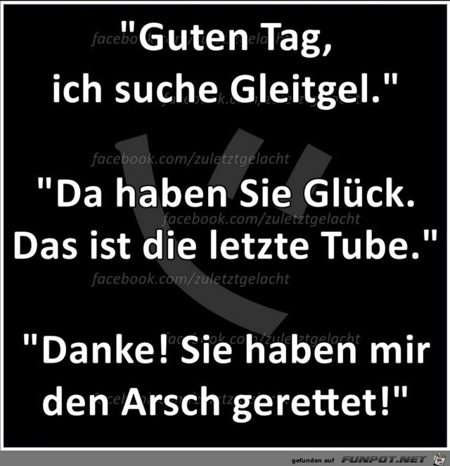 Ich suche Gleitgel