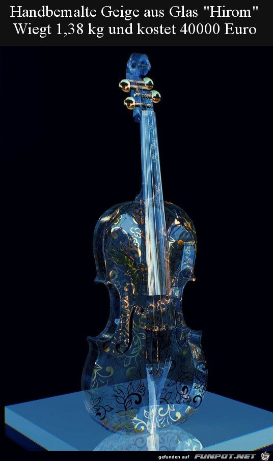 Geige aus Glas